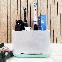 Tandenborstelhouder met 6 Sorteervakken - Vrijstaand - Large Groen