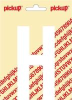 Plakletter Nobel Sticker witte letter H - Pickup
