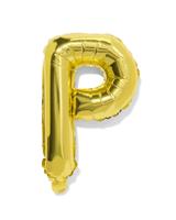 HEMA Folieballon letter P 30cm goud (goud)