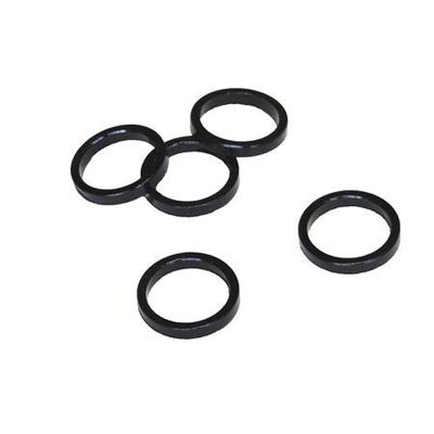 VWP balhoofdtussenring spacer alu 5mm 1" zwart p/5
