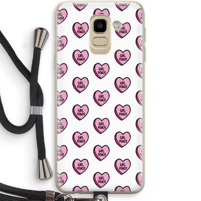 GIRL POWER: Samsung Galaxy J6 (2018) Transparant Hoesje met koord