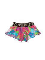 Versace Kids short à motif abstrait - Bleu - thumbnail