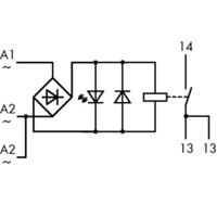 WAGO 789-520 Industrieel relais Nominale spanning: 24 V/AC Schakelstroom (max.): 16 A 1x NO 1 stuk(s) - thumbnail