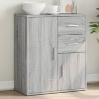 Dressoir 60x31x70 cm bewerkt hout grijs sonoma