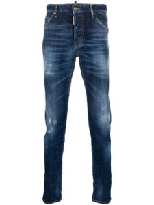 DSQUARED2 jean skinny à effet usé - Bleu