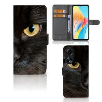 OPPO A98 5G | Telefoonhoesje | Met pasjeshouder | Zwarte Kat