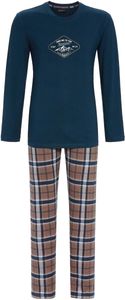 Warme heren pyjama blauw Mountains