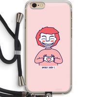 Hartje: iPhone 6 PLUS / 6S PLUS Transparant Hoesje met koord