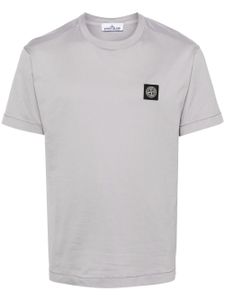 Stone Island t-shirt en coton à logo appliqué - Gris