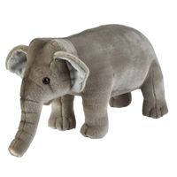 Pluche grijze olifant knuffel 28 cm speelgoed - thumbnail