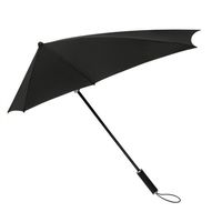 Windproof storm paraplu 100 cm zwart - Paraplu's - thumbnail