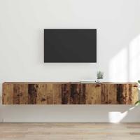 TV Wandkast 2 pcs Oud Hout 60 x 31 x 29.5 cm Bewerkt hout