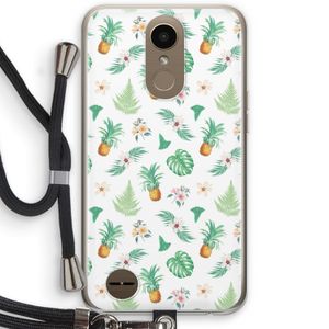 Ananas bladeren: LG K10 (2017) Transparant Hoesje met koord