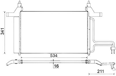 Condensor, airconditioning AC790000S