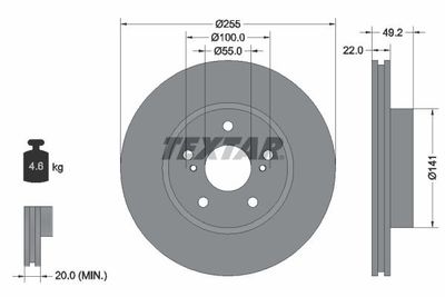 Remschijf 92179503