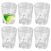 Gerimport Drinkglazen - 6x stuks - transparant - glas - 256 ml - waterglazen