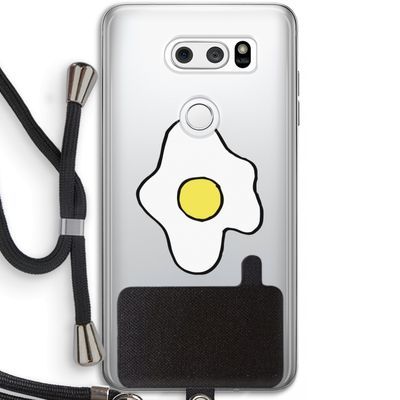 Spiegelei: LG V30 Transparant Hoesje met koord