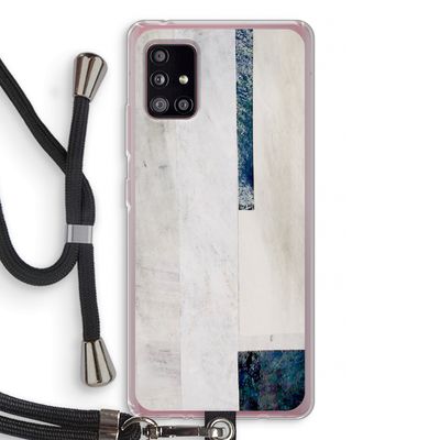 Meet you there: Samsung Galaxy A51 5G Transparant Hoesje met koord
