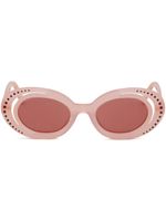 Marni lunettes de soleil ovales Zion Canyon - Rose