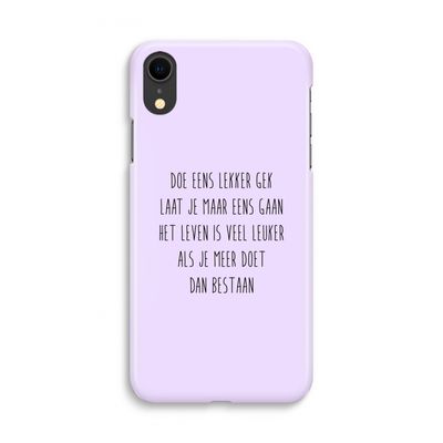 Gek: iPhone XR Volledig Geprint Hoesje