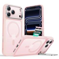iPhone 17 Pro Classic Hybrid Magnetic Case (Camera Control, Stash Stand) - Frosted Bubblegum Pink