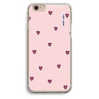 Hartjes: iPhone 6 / 6S Transparant Hoesje