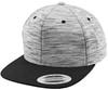 Flexfit FX6089SC Stripes Melange Crown Snapback - Grey (Stripes Melange)/Black - One Size