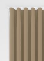 Niue gordijn - Donker Beige met Wave plooi