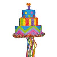 Amscan Pinata verjaardagstaart - verjaardag - papier - 33 x 30 cm - om te vullen