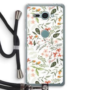 Sweet little flowers: Sony Xperia XZ2 Compact Transparant Hoesje met koord
