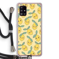 Citroenen: Samsung Galaxy A51 5G Transparant Hoesje met koord