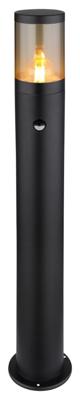 Globo Zwarte terraslampXeloo 80 cm - met sensor - 32016BSS