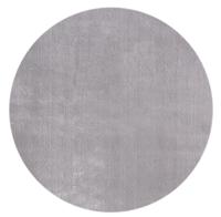 Karpet24 Loft - Luxe, Fluweelzacht Effen Vloerkleed in Grijs, Modern & Stijlvol-Ø 160 cm rond
