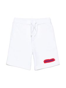 DSQUARED2 KIDS logo-print track shorts - Blanc