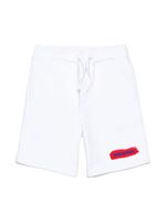 DSQUARED2 KIDS short de sport à logo imprimé - Blanc