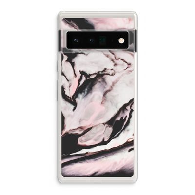 Roze stroom: Google Pixel 6 Pro Transparant Hoesje