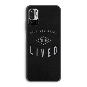 To be lived: Xiaomi Redmi Note 10 5G Transparant Hoesje