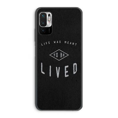 To be lived: Xiaomi Redmi Note 10 5G Transparant Hoesje