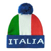 Verkleed muts - Supporters Italie - voor volwassenen - in vlag kleuren - polyester - thumbnail