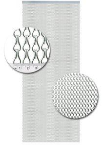 Aluminium vliegengordijn Zilver Mat