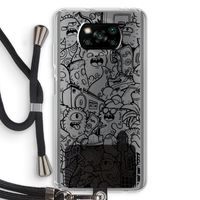 Vexx Black City : Xiaomi Poco X3 NFC Transparant Hoesje met koord