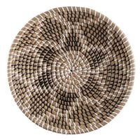 Mand schaal Olive M - wit/naturel - zeegras - ø33 cm - Leen Bakker