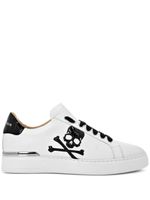 Philipp Plein baskets Skull&Bones - Blanc