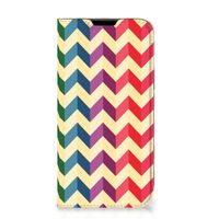 Apple iPhone 14 Plus Hoesje met Magneet Zigzag Multi Color