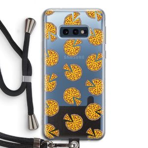 You Had Me At Pizza: Samsung Galaxy S10e Transparant Hoesje met koord