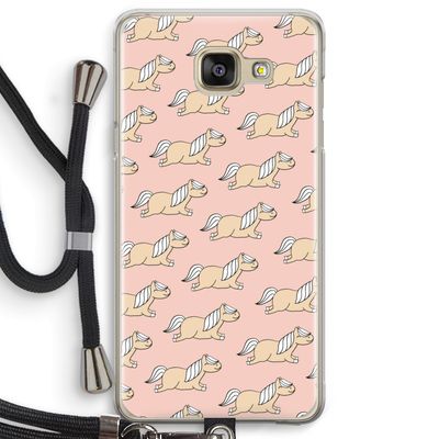 Ponys: Samsung Galaxy A5 (2016) Transparant Hoesje met koord