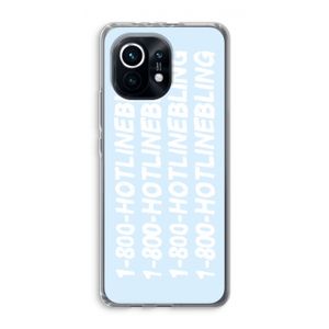 Hotline bling blue: Xiaomi Mi 11 Transparant Hoesje