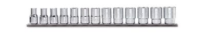 Beta 13-delige set dopsleutels twaalfkant (art. 910AS) met support 910AS/SB13 - 009100215