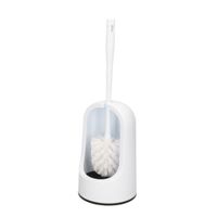 Toiletborstels/wc-borstels met houder wit kunststof 40 cm   -