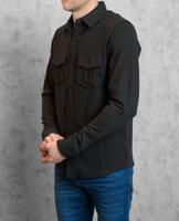 Heren Overhemd - Indigo Denim - Zwart